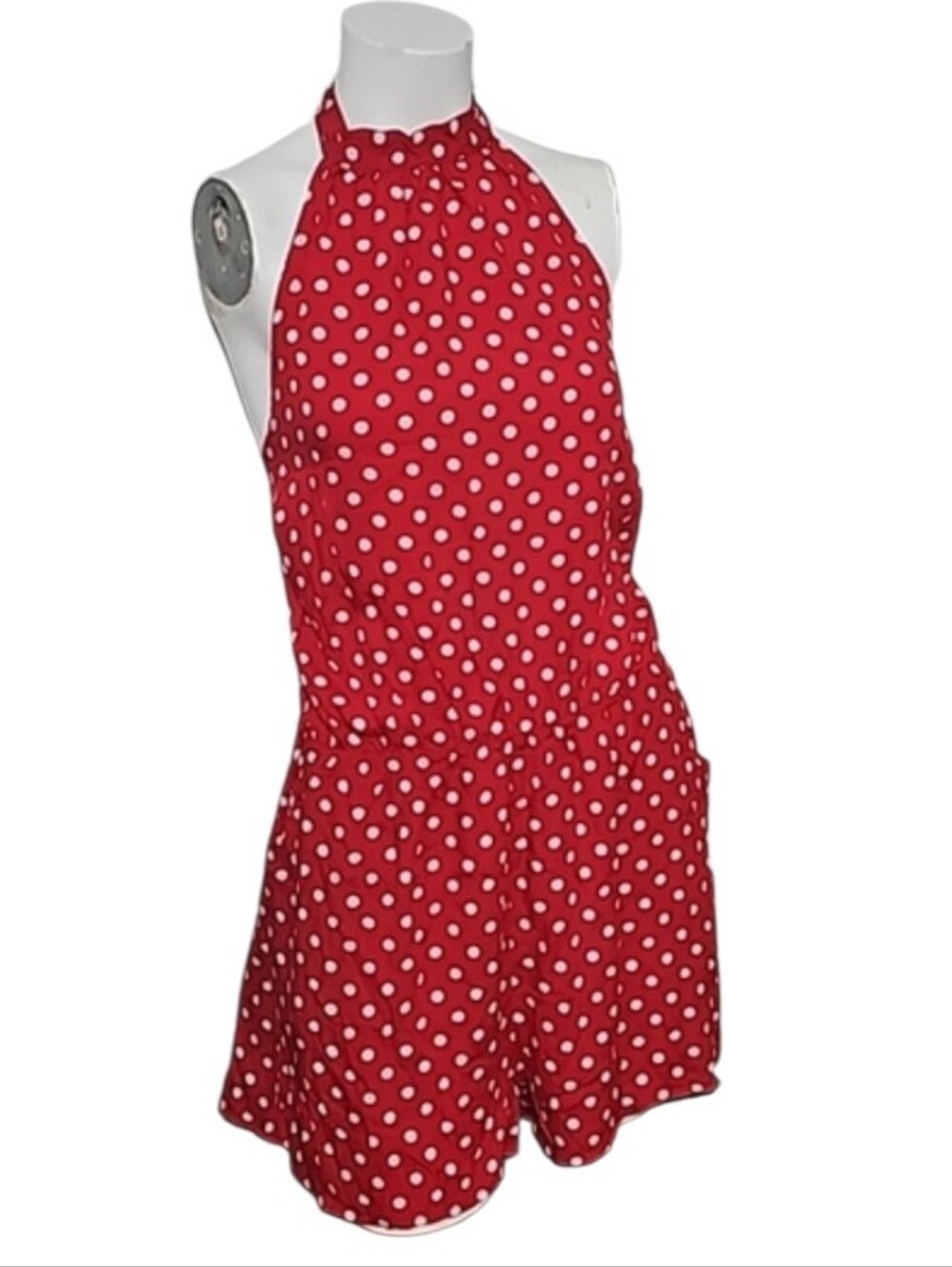 147 Polka dot romper NWT